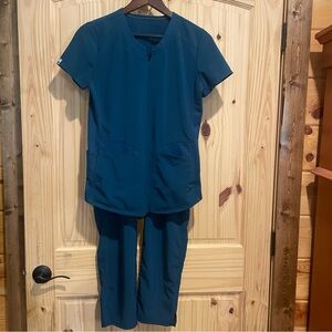 Scrubstar Deep Slate Scrub‎ Set Women’s Size XS